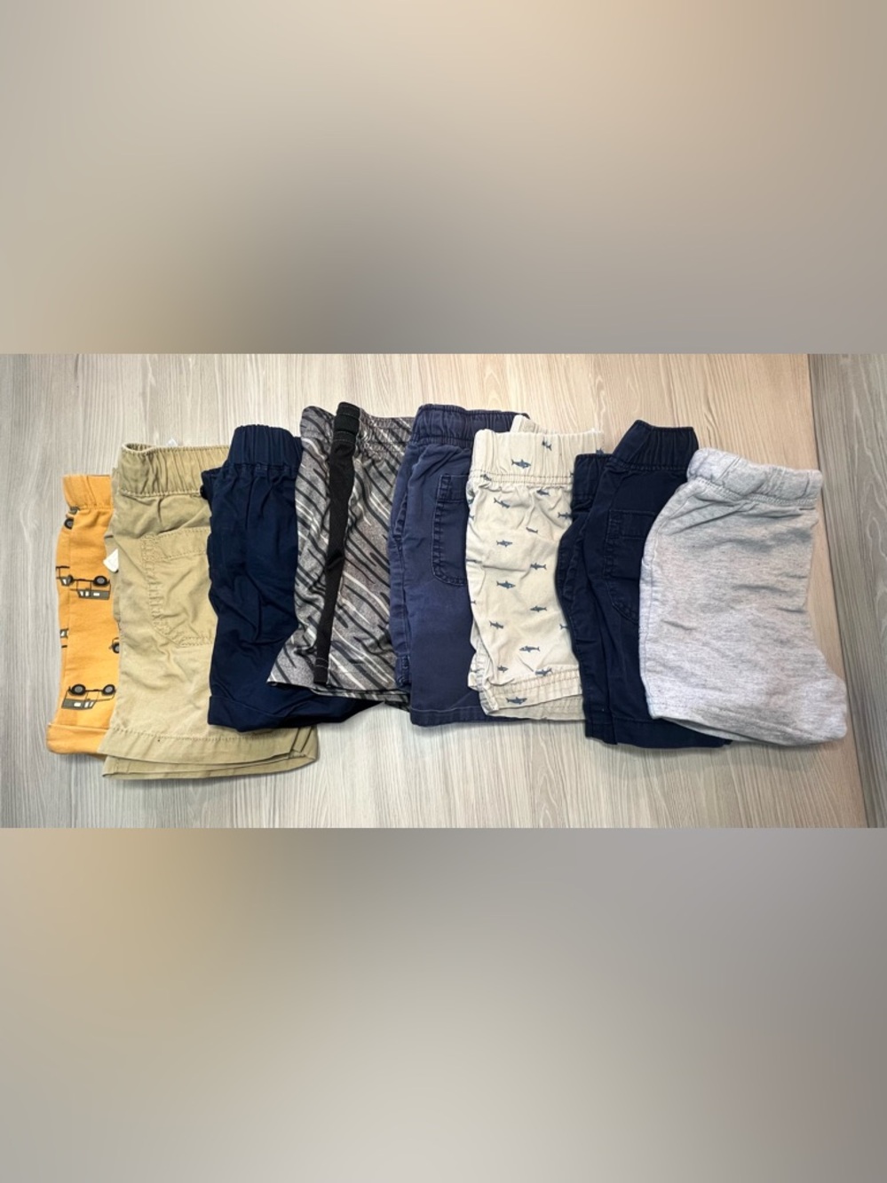 Lot of 8 Boy's Toddler Shorts Size 2T 24M Casual, Athletic, Shark & Jeep Prints